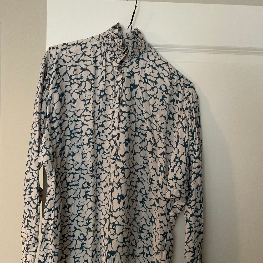 Isabel Marant blouse. size 34, light blue and white.